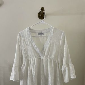 White linen blouse